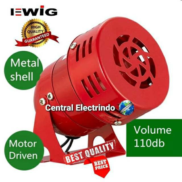 Motor Siren/Sirene Alarm MS-190 AC 220V EWIG.