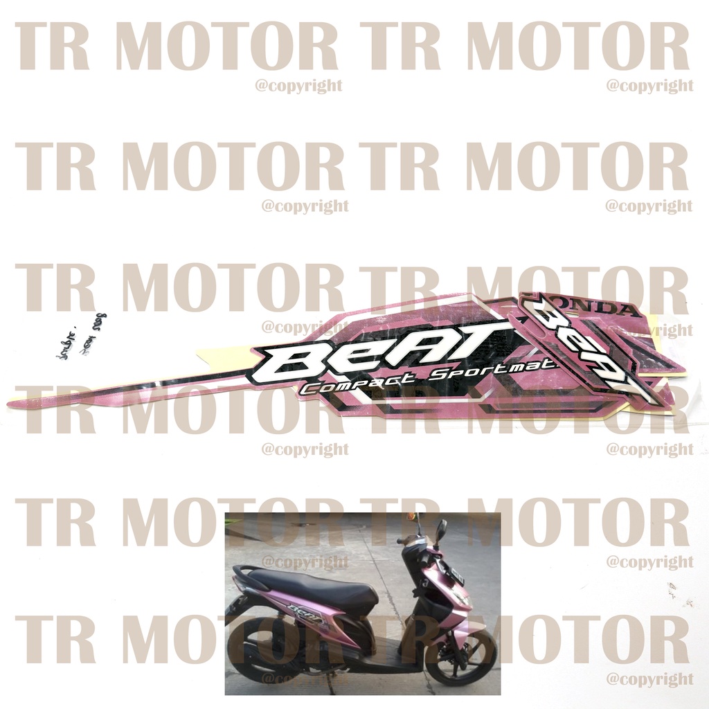 Stiker Motor Beat 2008 Karbu Sticker Striping Full Body Motor