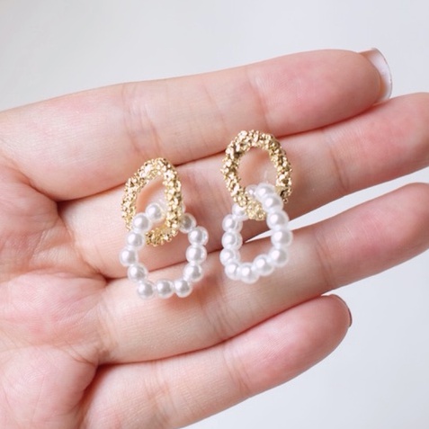 LANA - 18k Gold Plated Faux Pearl Earring