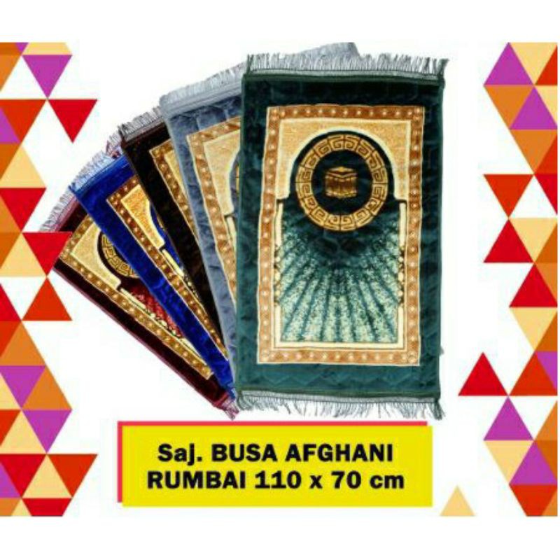 sajadah busa antislip rumbai, lembut