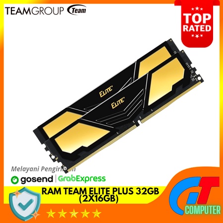 TEAM Elite Plus 32GB (2x16GB) DDR4 3200Mhz (Resmi,Grs Lifetime)