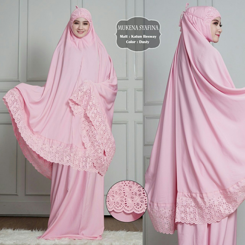 MUKENA SITI KHADIJAH / MUKENA PASTEL / MUKENA SYAFINA