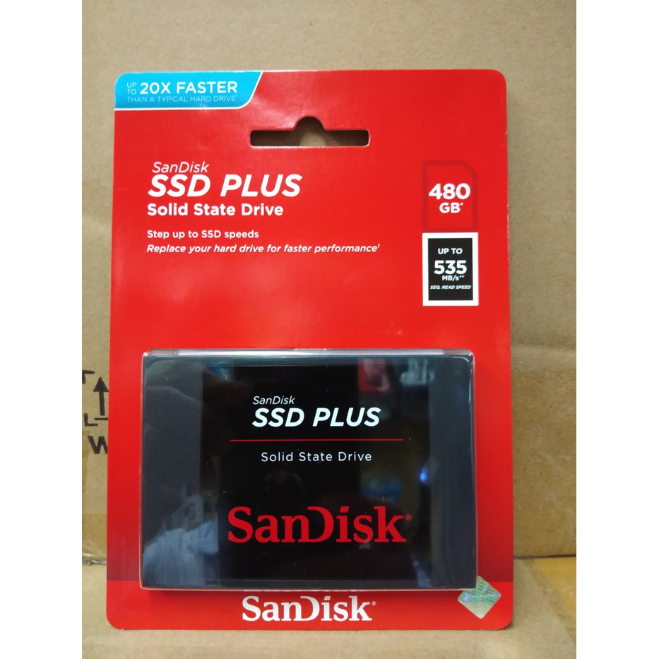 Sandisk SSD 480GB Plus 2.5inch SATA III 6Gb/s