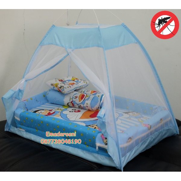 Kasur Bayi Kelambu Tenda Karakter Doraemon