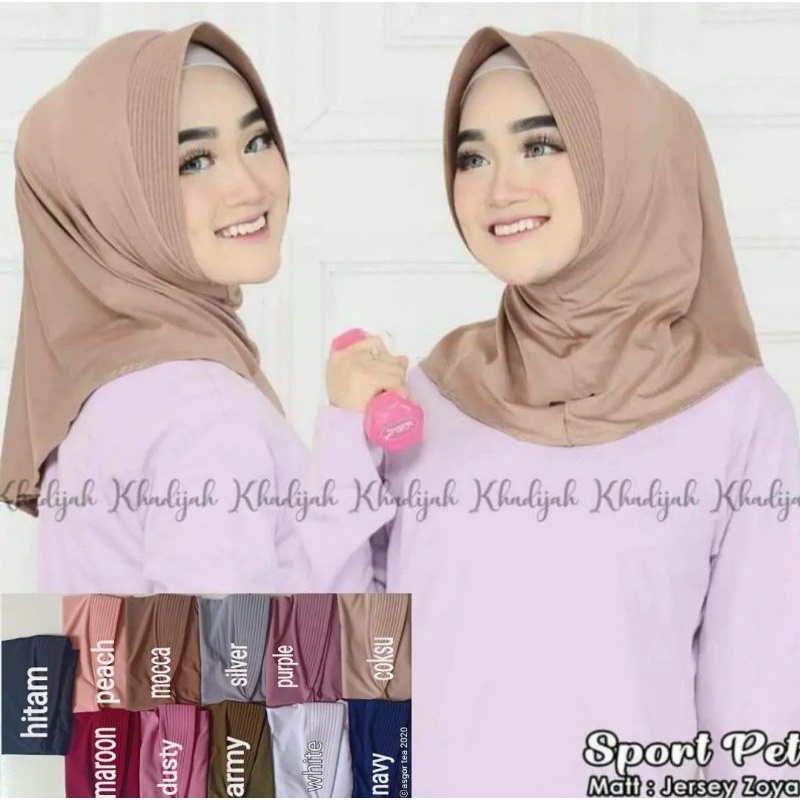 HIJAB SPORT JERSEY / HIJAB OLAHRAGA / HIJAB INSTAN