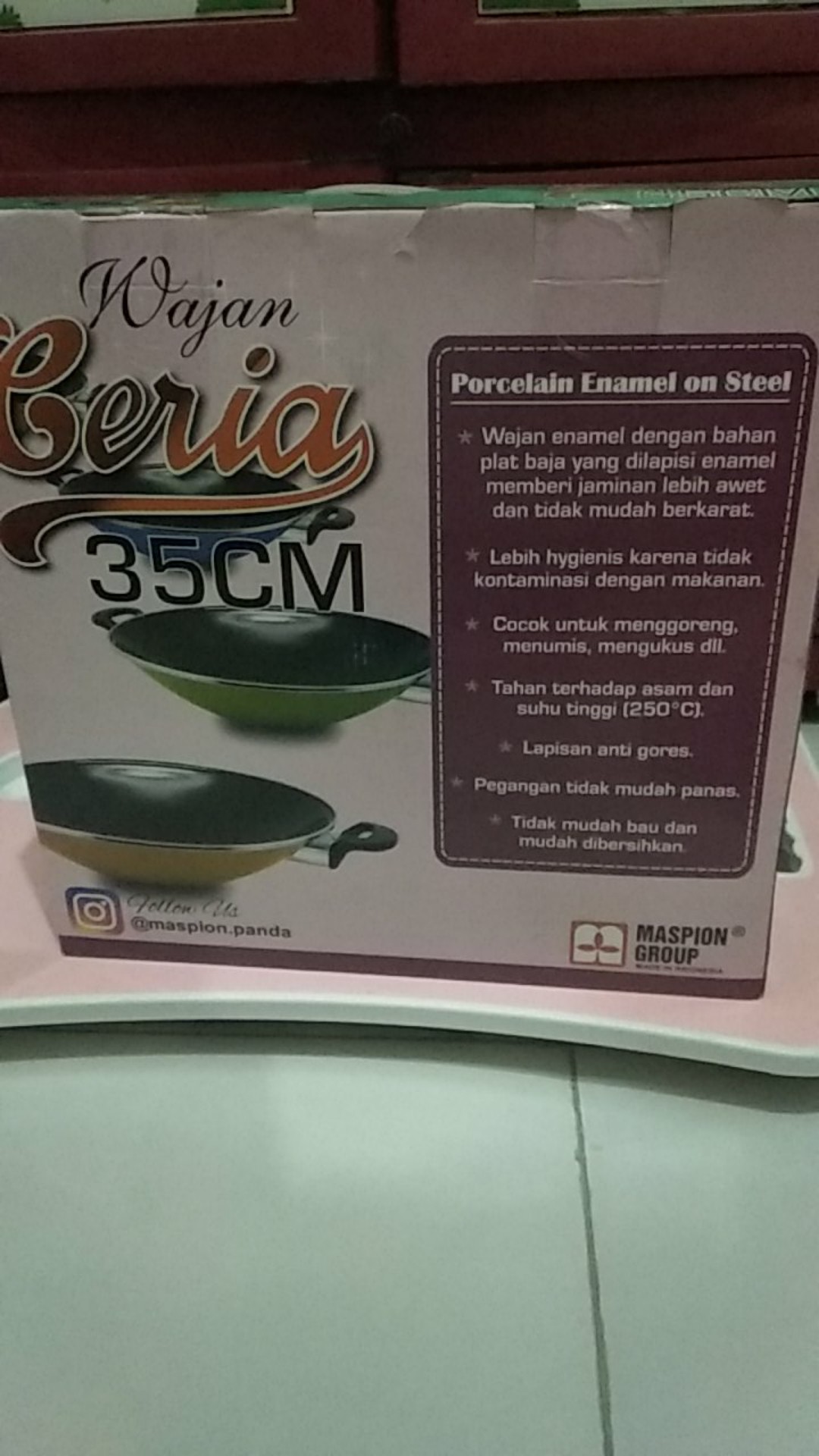 Wajan Enamel Ceria 35cm Maspion