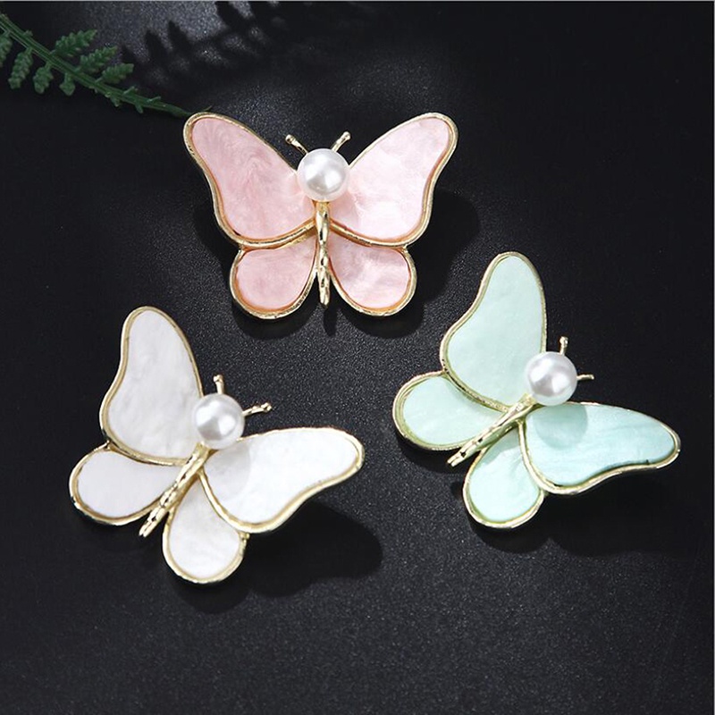 Butterfly Bros Bentuk Kupu-Kupu Aksen Mutiara