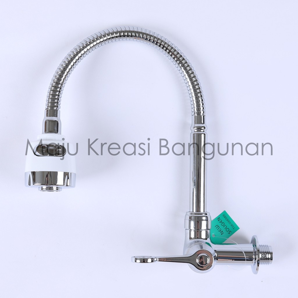 Kran Angsa Fleksibel NEW SOLIGEN PVC Keran Air Cuci Piring Tembok Sink Flexible WM1 WS1C WS1W WS1B