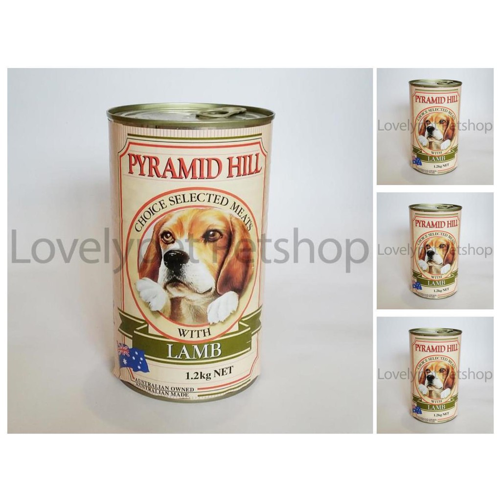 pyramid hill lamb 1,2kg / kalengan anjing rasa domba