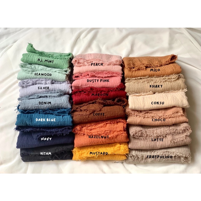 [𝗖𝗟𝗘𝗔𝗥𝗔𝗡𝗖𝗘 𝗦𝗔𝗟𝗘] PASHMINA CRINKLE SHAWL | PASHMINA KUSUT | PASHMINA TURKI