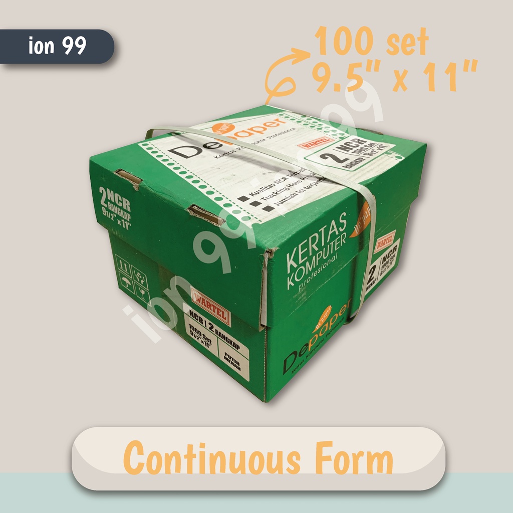 Continuous Form 2 Ply Warna NCR Wartel - Depaper
