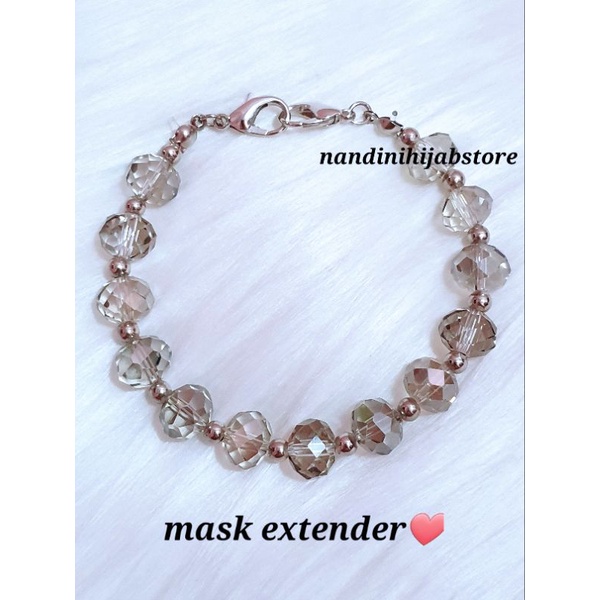 Konektor masker hijab / konektor masker / konektor masker hijab silver