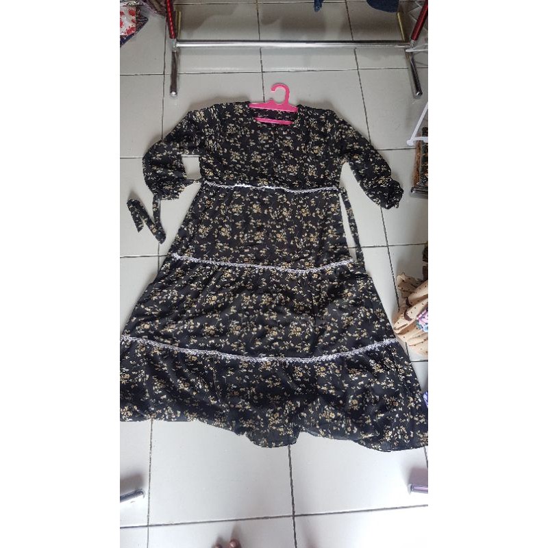 Baju Gamis Wanita Motif Bunga