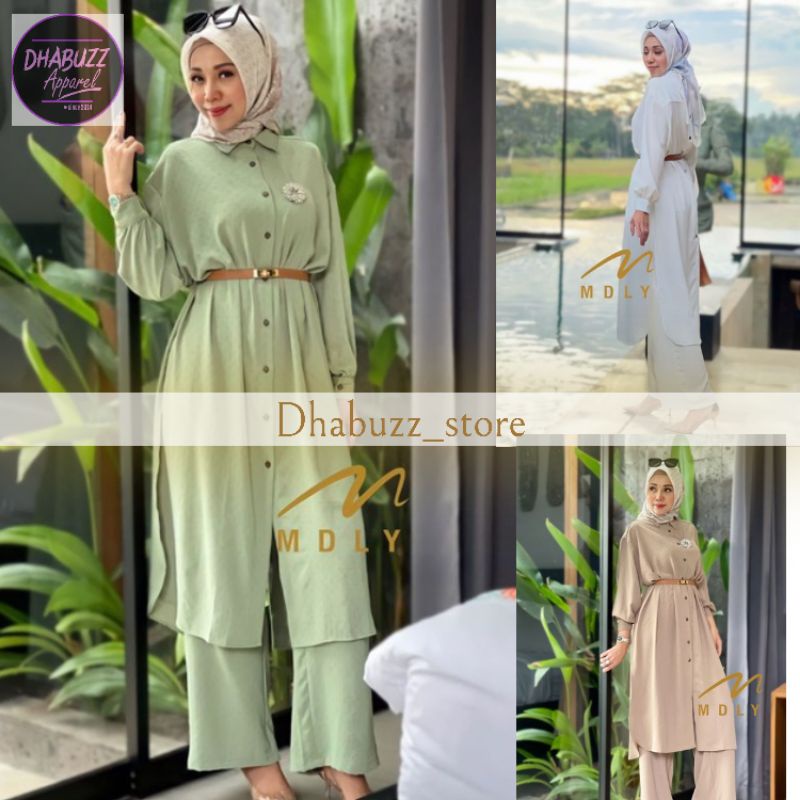 GAMIS WANITA TERBARU ORiGINAL JINGGA SET BY M DLY 03091