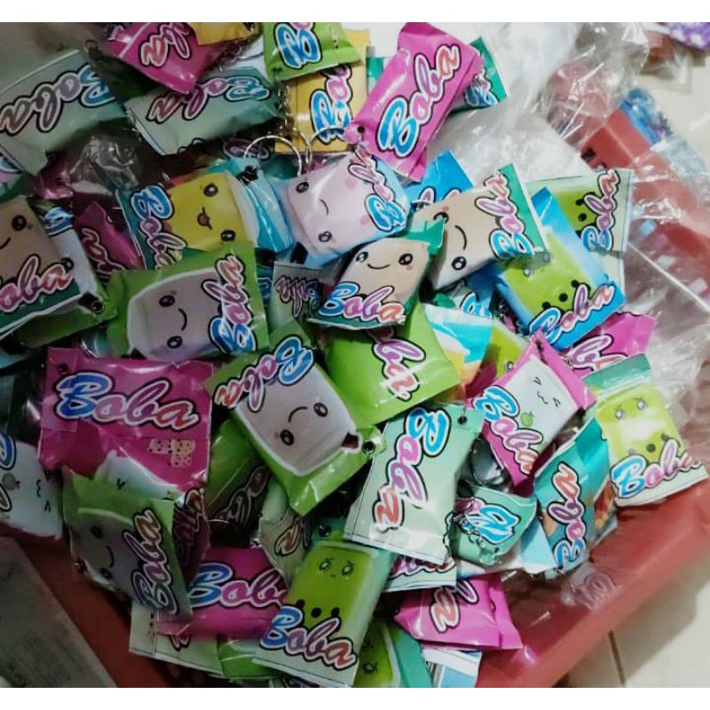 Gantungan Kunci Snack Miniatur Boba Keychain