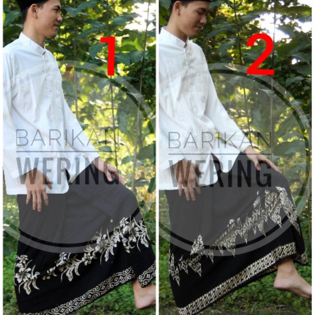 Sarung Maiyah, Sarung Batik, Sarung Jancukers, Sarung Pria dan Wanita - SARUNG BATIK POLOSAN HITAM