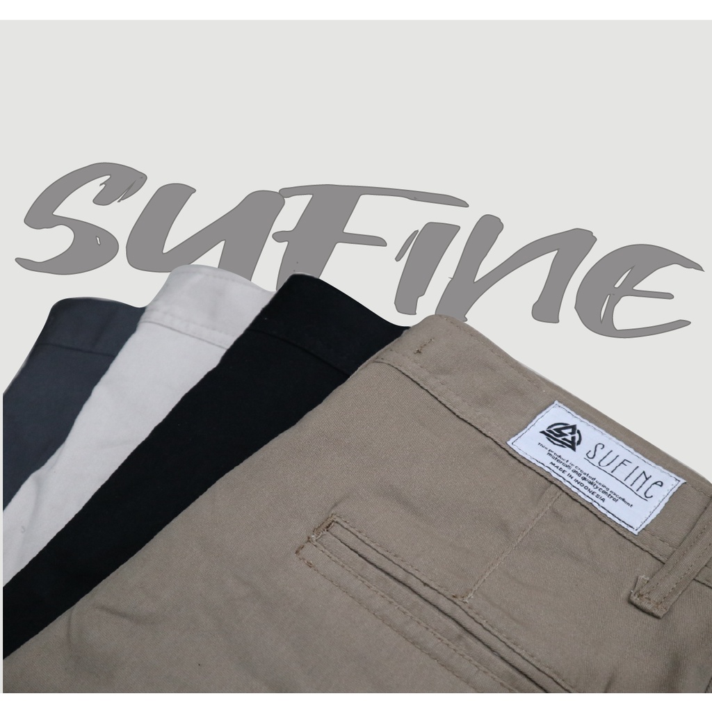 Sufine - Chinos Slimfit Panjang Original Premium - Celana Panjang Pria Wanita