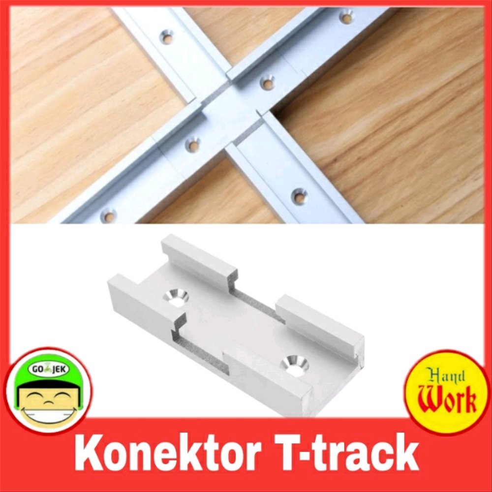 Jual Konektor T-track T jalur rel T-slot Meja Sircular Router table Berkualitas