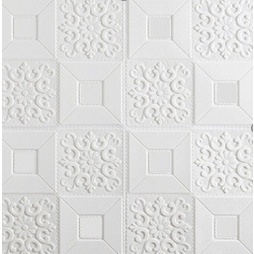 Topprice Wallpaper 3D Foam Dekorasi Dinding Kamar Rumah Murah motif Bunga  wallfoam sticker U96 / U137 / U134 / U135 / U136-U96BUNGA BATIK WHITE