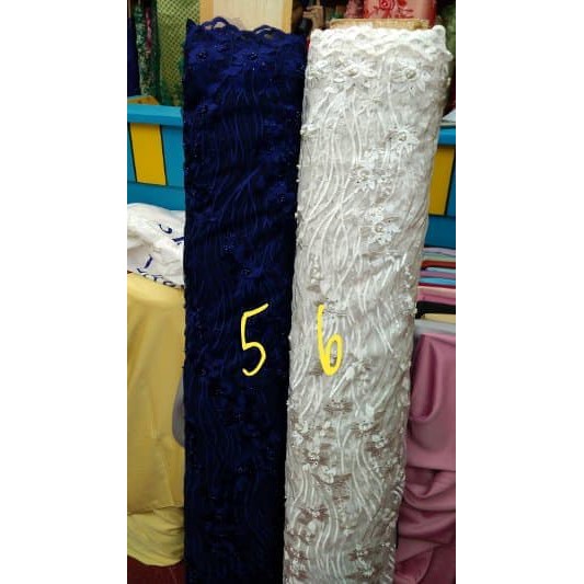 kain tile rambat payet mutiara Diskon