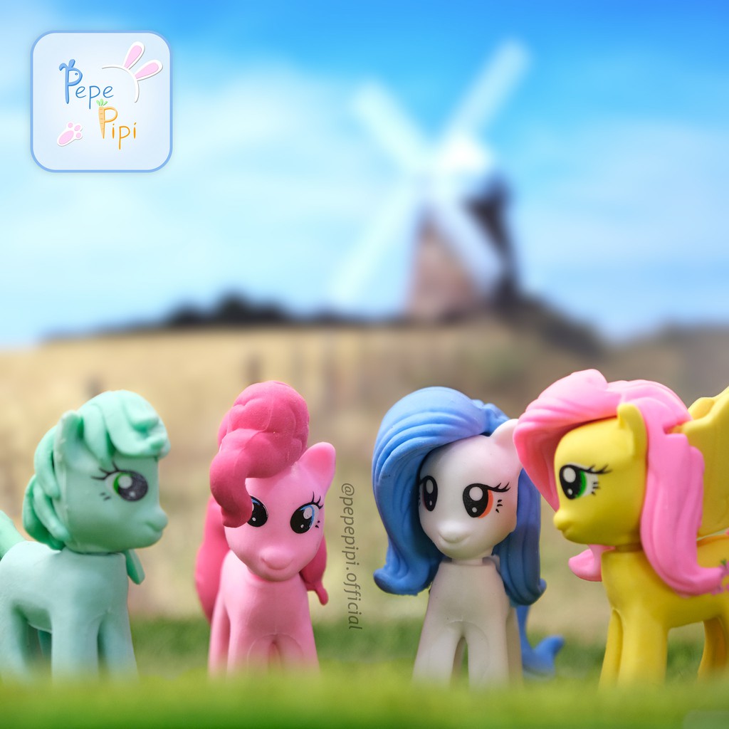 Penghapus 3D My little Pony Sisir Mahkota Setip Kuda Poni Hapusan