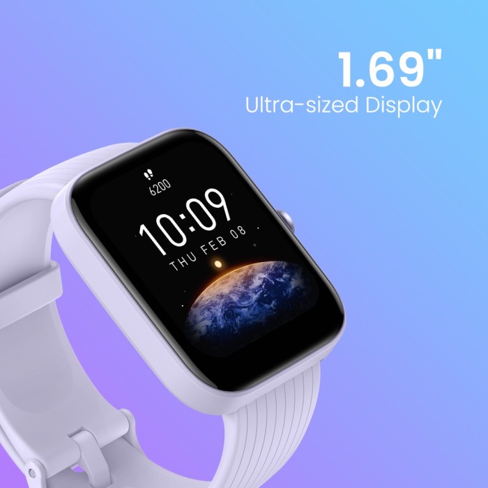 Amazfit Bip 3 Sport Smartwatch 1.69&quot; Ultra-large Color Display SpO2 50 Watchface Garansi Resmi