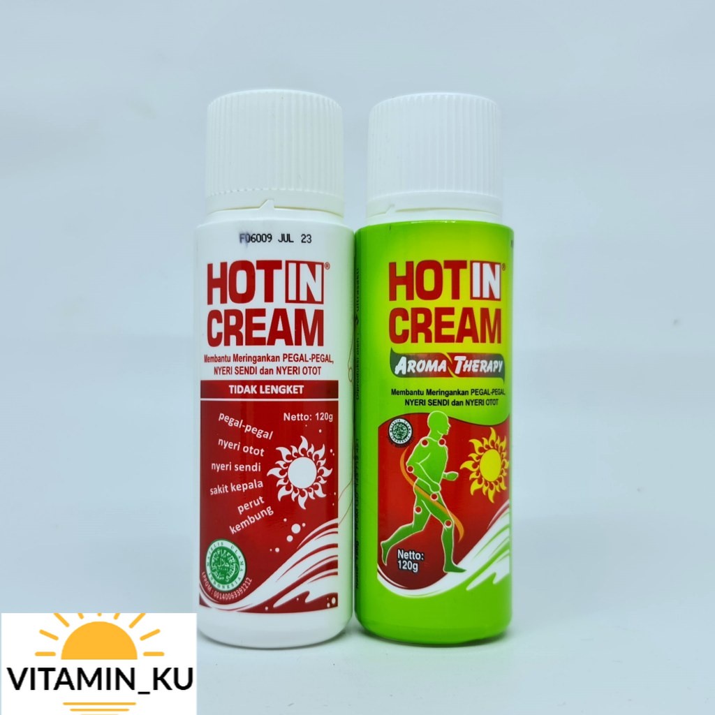 HOT IN CREAM BOTOL 120 Gram (BESAR) #Vitamin_Ku