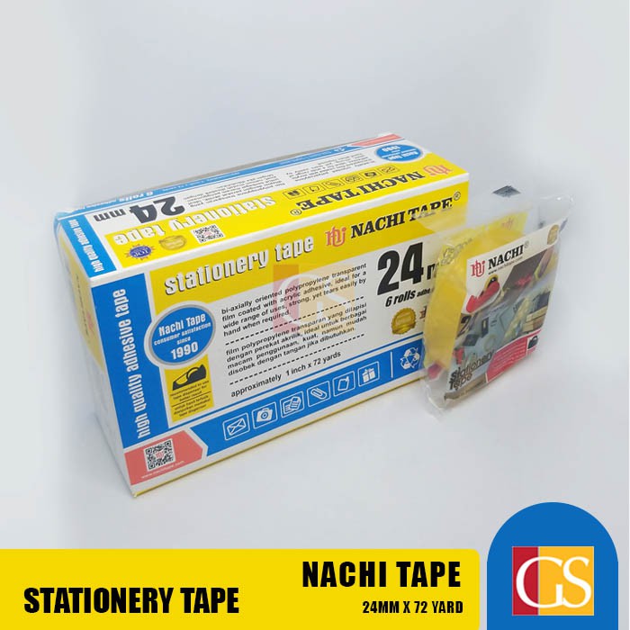 

Isolasi Selotip Nachi Kuning 24mm/1 inch x 72 yard Original ( 1pcs)