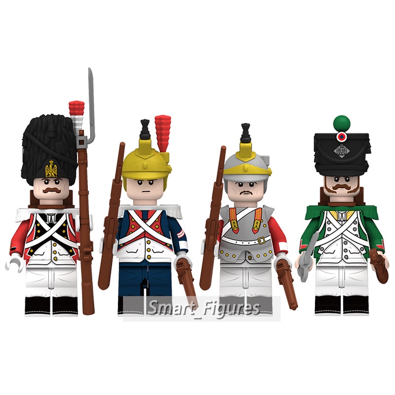 Napoleonic Wars Mainan Action Figure Minifigures Gaya Spanyol Dragoon Swiss Grenadier Untuk Hadiah