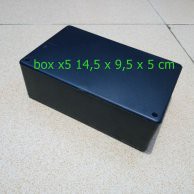 [BOX-9007] BOX HITAM PLASTIK X5 14.5 X 9.5 X5CM