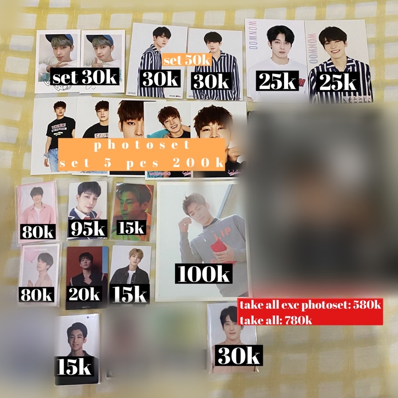 WONWOO PHOTOCARD TRADING CARD BITTERSWEET ID HOODIE INCOMPLETE POWER OF LOVE WAVES MAGZ SEMICOLON RA