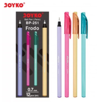

Ball Pen Pulpen Pena Joyko BP-251 Frodo 0.7 mm 1 Box 12 Pcs