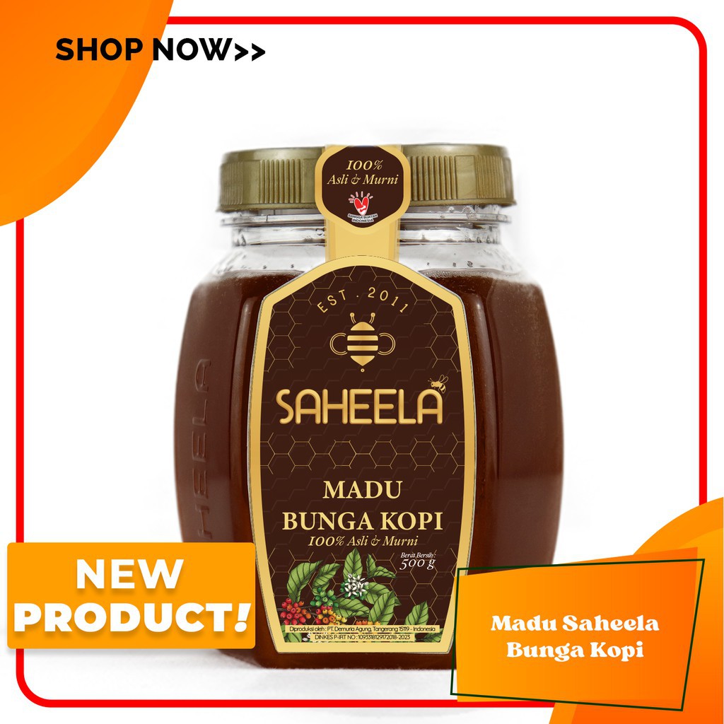 

[COD] Madu Bunga Kopi Saheela 500gr - Madu Sahela Asli - Original Pure Honey - Murni Tanpa Campuran