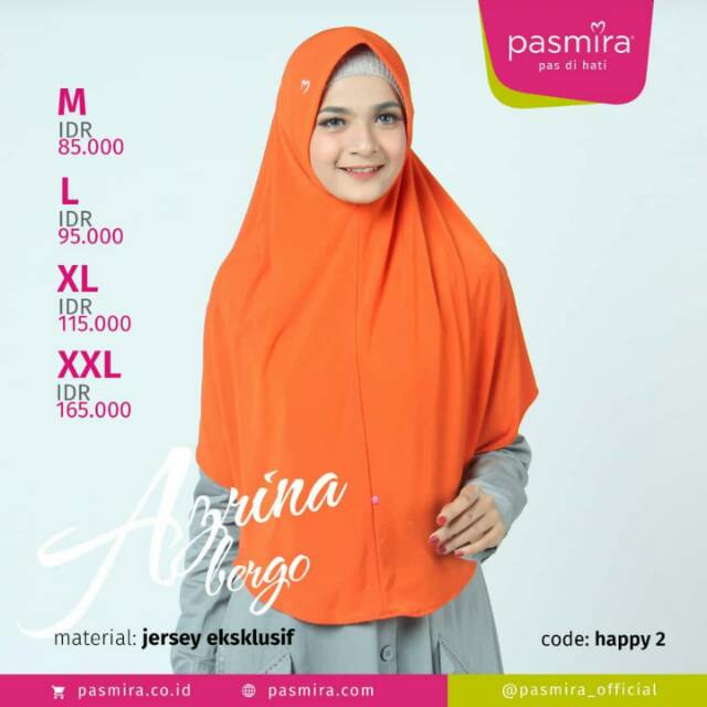 Pasmira bergo Happy 2 size XL