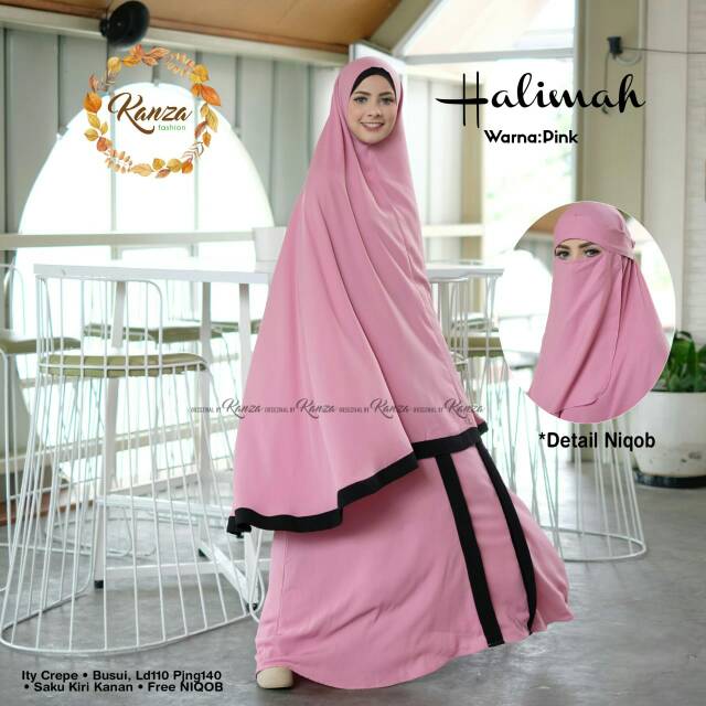 Dress Gamis Halimah Syari by Kanza Fashion