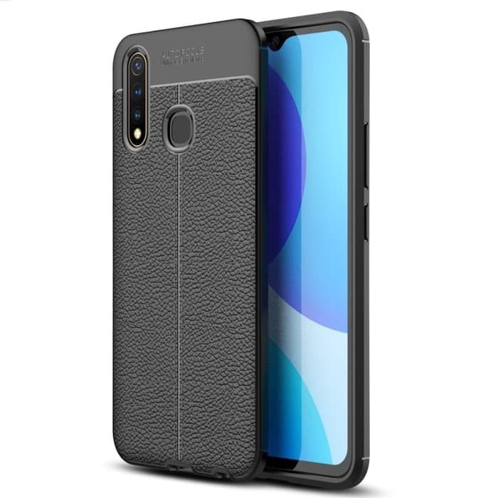 LEATHER CASE INFINIX HOT 8 X650 NEW - TPU AUTO FOCUS EMBOS SOFTCASE