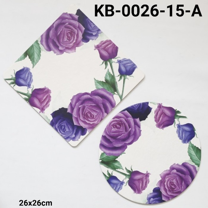 

GR-KB-0026-15 GROUP 1 CAKE BOARD ALAS KUE KOTAK BULAT 26CM BUNGA DAUN EKSKLUSIF