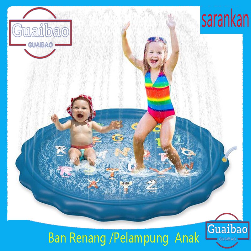 Water Spray Pad Outdoor Lawn Sprinkler Game Pad Kolam Air Mancur - Mainan Anak Termurah100-130-150cm