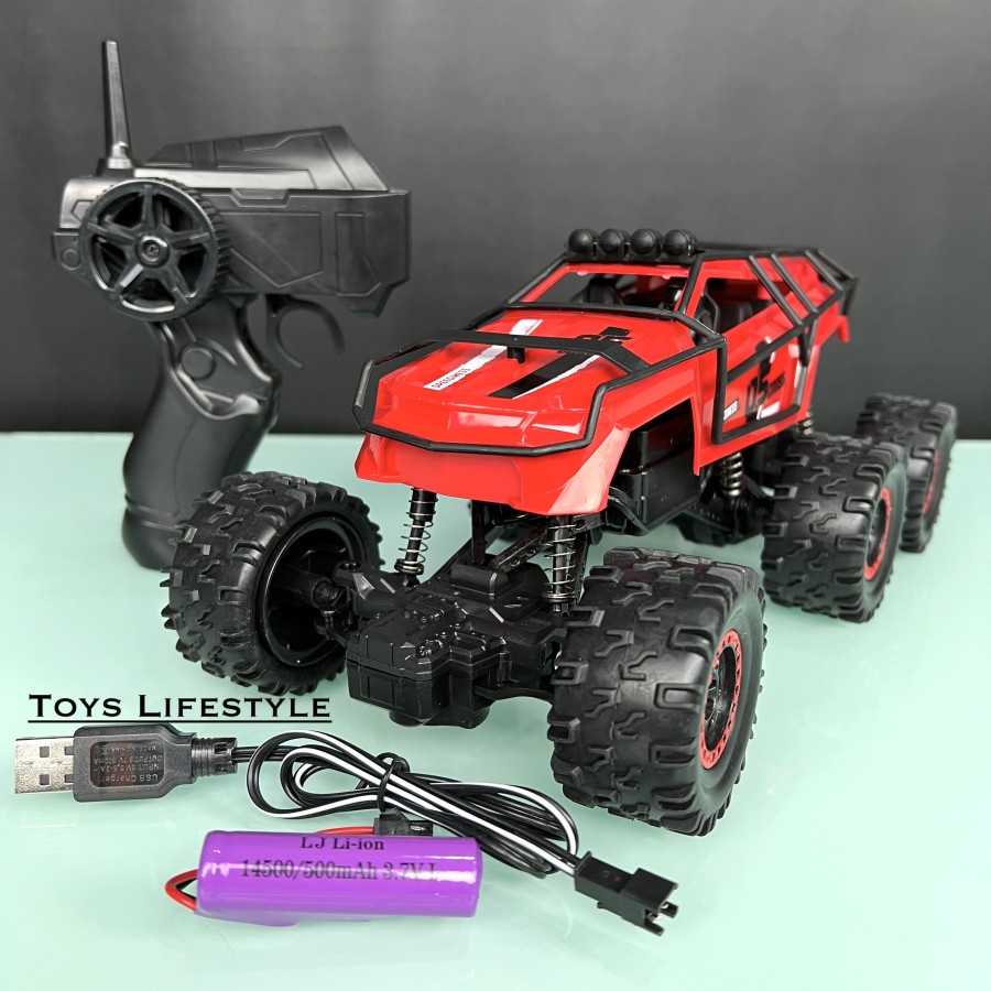 Mainan Mobil Remote Control RC Sand Monster 1:16 (Hitam, Merah, Hijau)