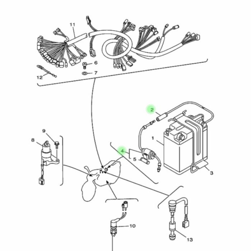 KABEL AKI PLUS + RUMAH SIKRING ASSY RX KING ORI YGP RXKING RX-KING CABLE ACCU HOUSING FUSE SEKRING