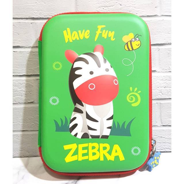 

Tempat Pensil Ala SMIGGLE timbul ANIMAL ZEBRA