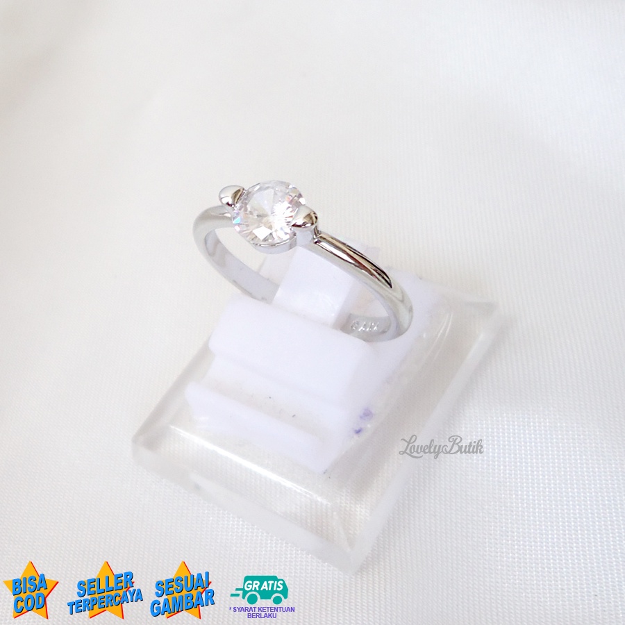 Lovelybutik - Cincin Xuping Anti Luntur Anti Karat Lind4 Cincin Wanita Remaja Terbaru Model Permata