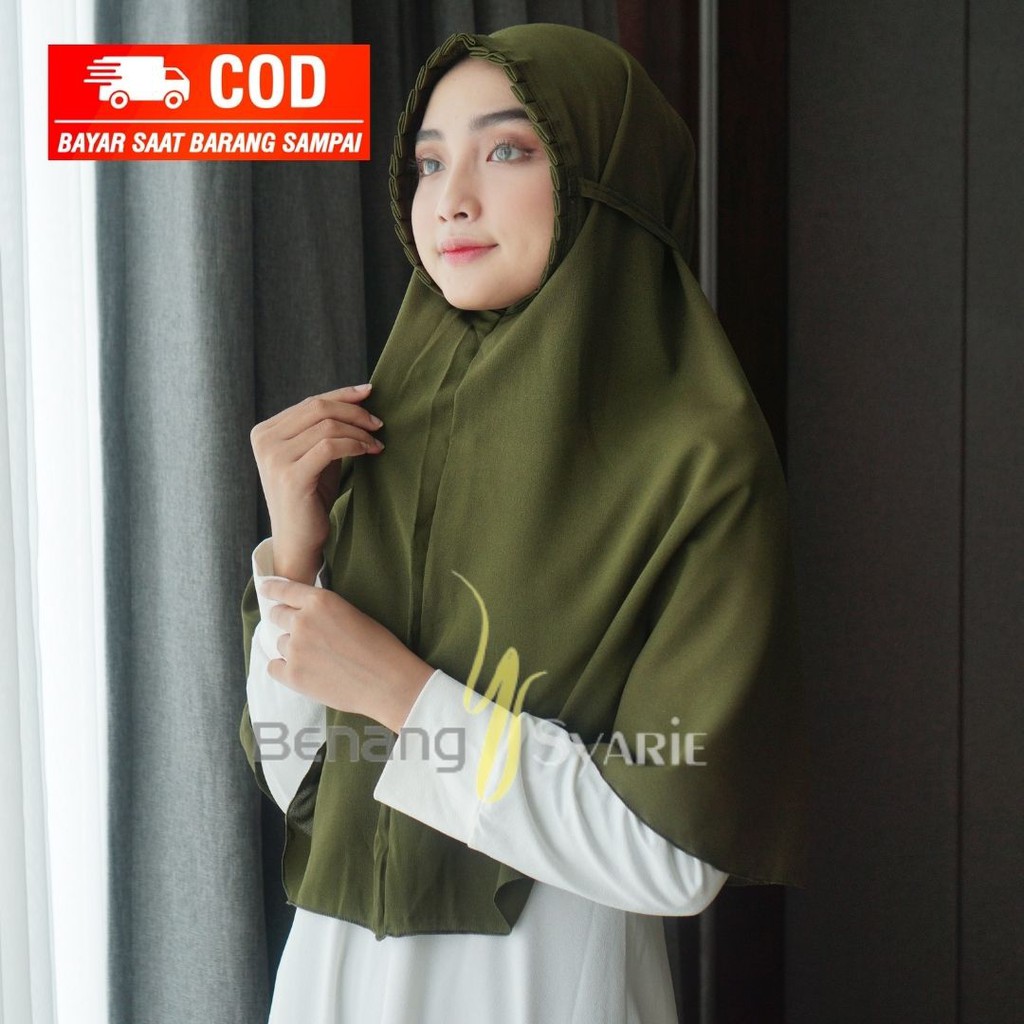 Jilbab Instan Bergo Lipit Sarah Diamond - Kerudung Wanita-1