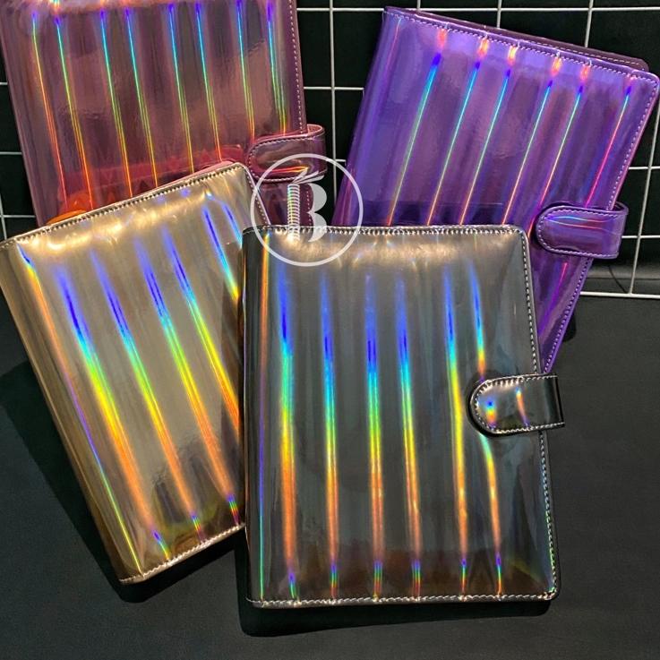 

Menarik.. Bindermu READY Binder Hologram Holographic size A5 20ring B5 26ring 6ring A6 6 hole lubang Planner Notebook