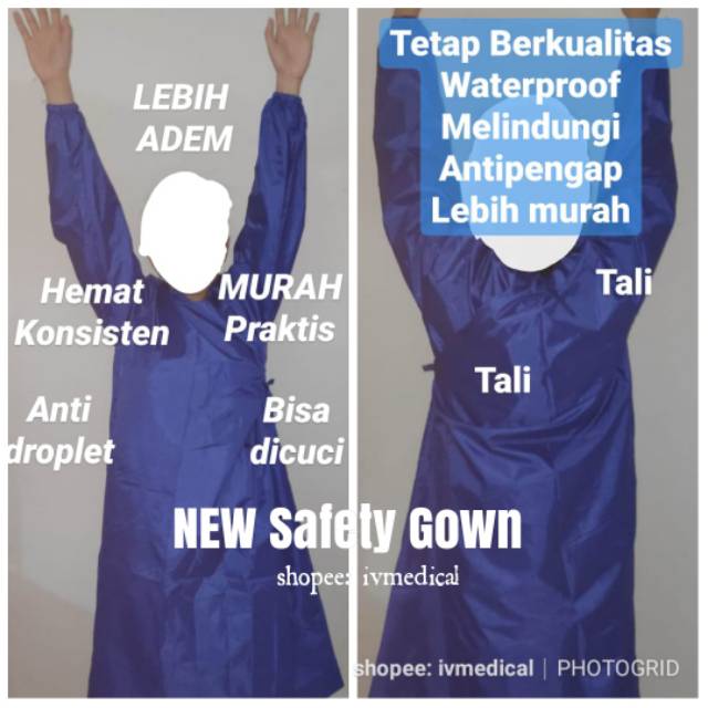 READY APD NEW SAFETY GOWN PARASUT BAJU OK