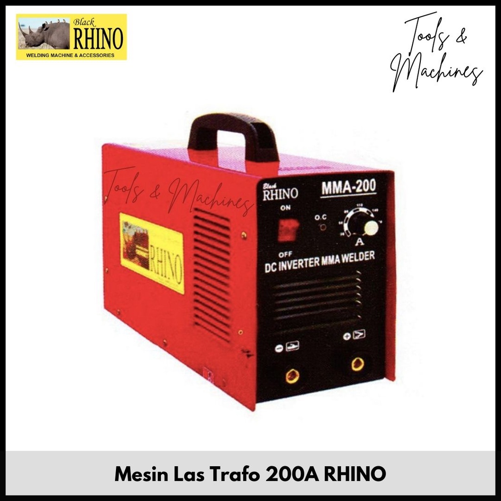 Mesin Las Trafo Las Inverter MMA 200 Ampere RHINO