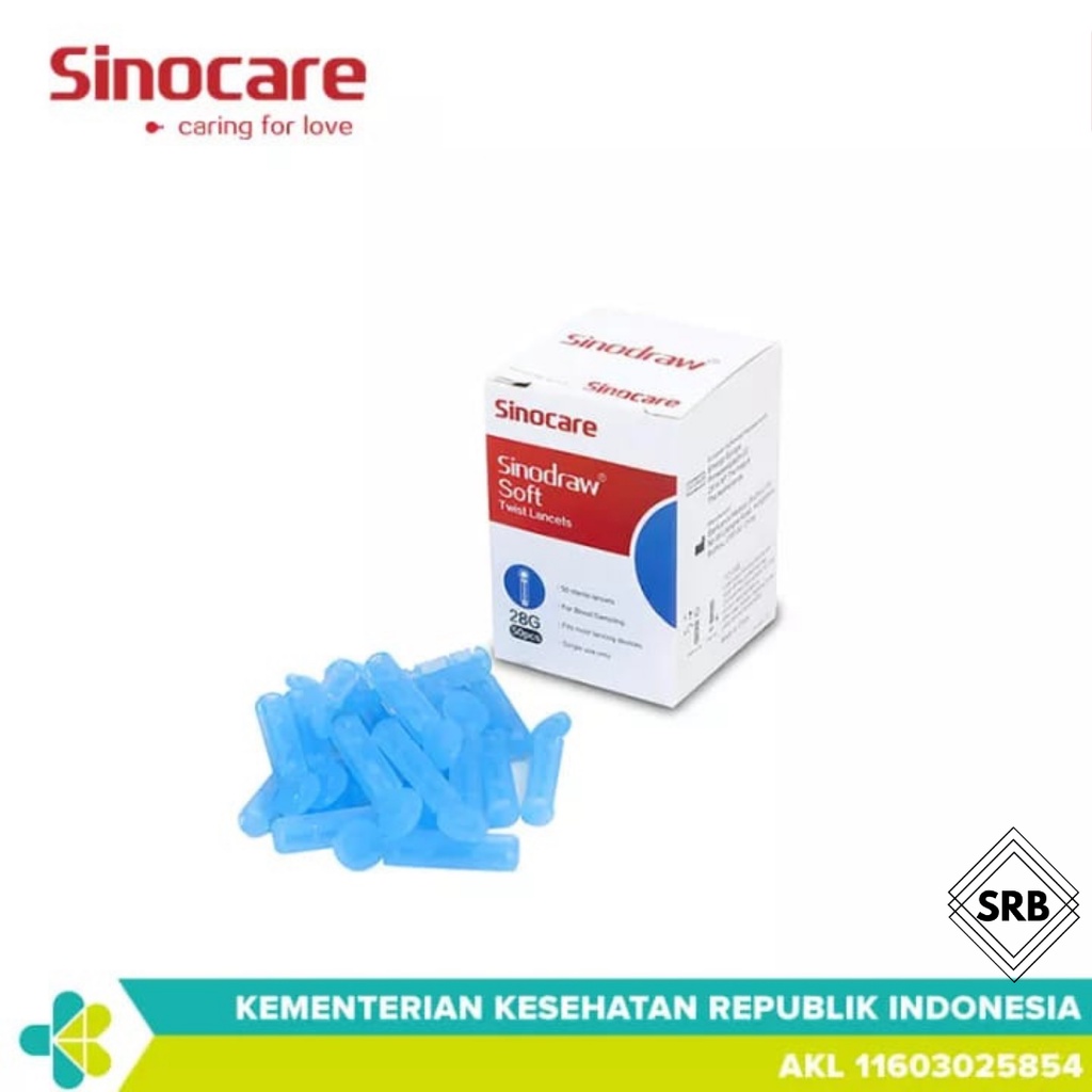 Sinocare Safe-Accu | Alat [tes] Monitor Gula Darah | Alat Ukur Gula Darah (50 Strip)