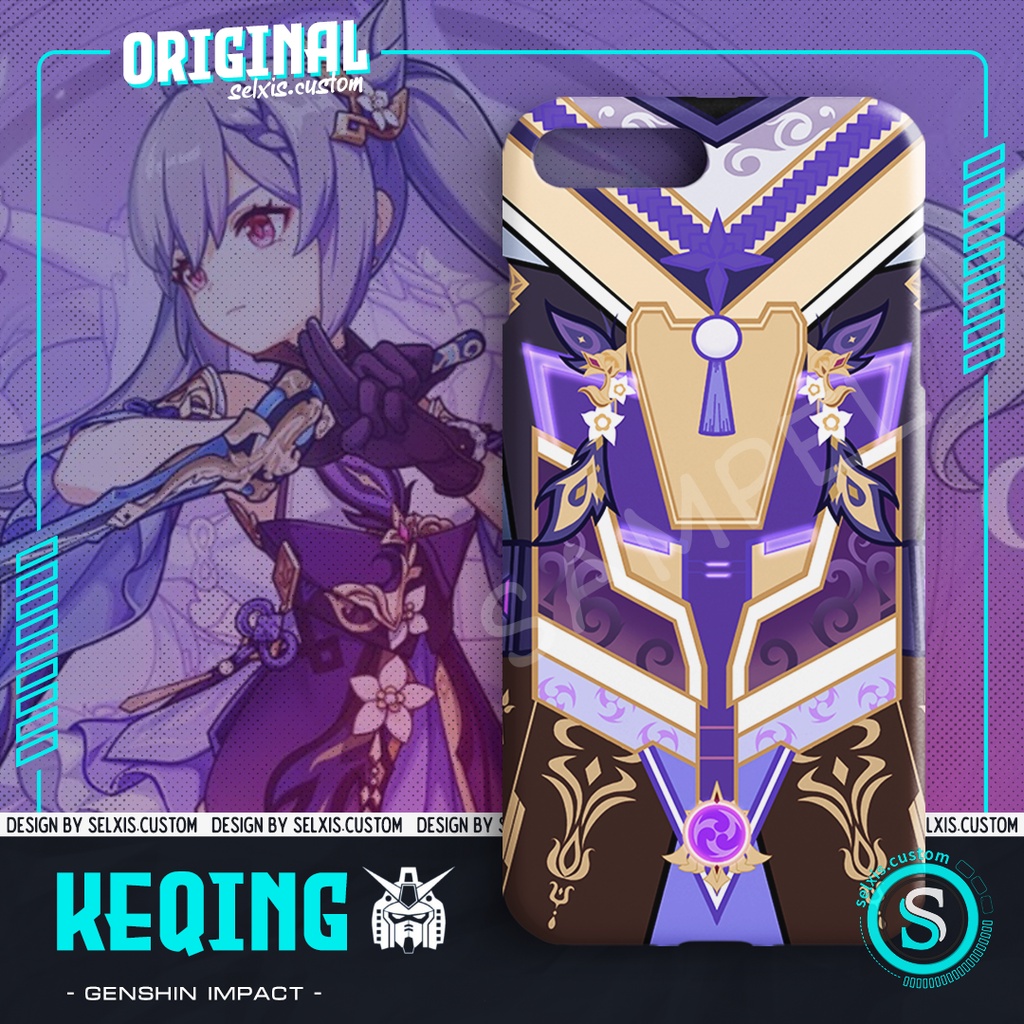 Phone Case Genshin Impact Keqing Gundam