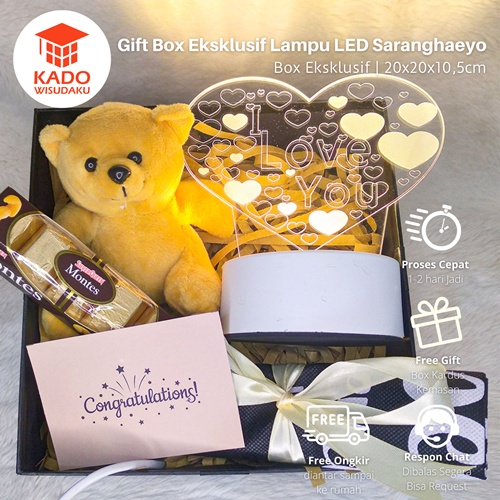 

Gift Box Eksklusif Lampu LED I Love You