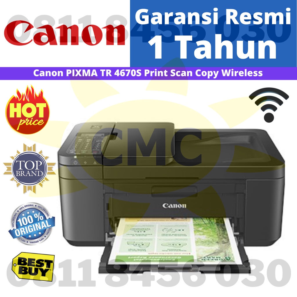 Canon Pixma TR4670S TR 4670S TR 4670 Print Scan Copy Wireless Resmi